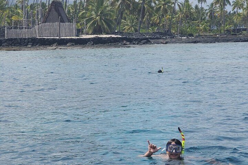 Kona Snorkel to Captain Cook Monument and Place of Refuge