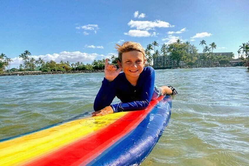 Group Surf Lesson at Kalama Beach in Kihei