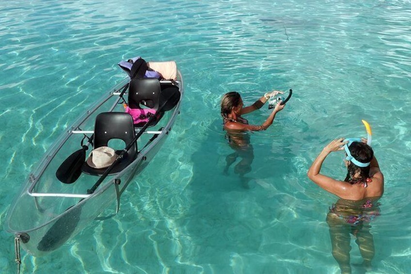 Moorea Lagoon Tour by Transparent Kayak