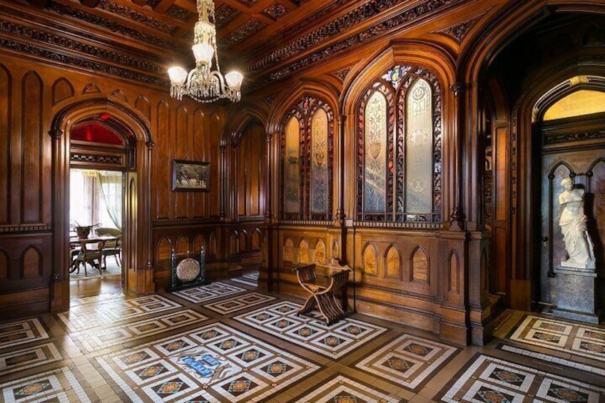 Entrance foyer at Larnach Castle