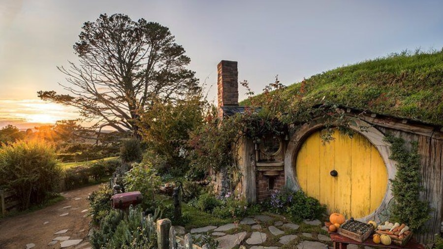 Hobbiton & Waitomo Caves Guided Tour from Auckland with Lunch