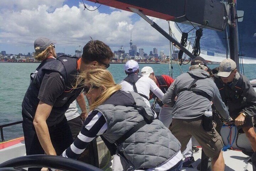 America's Cup Sailing on Auckland's Waitemata Harbour