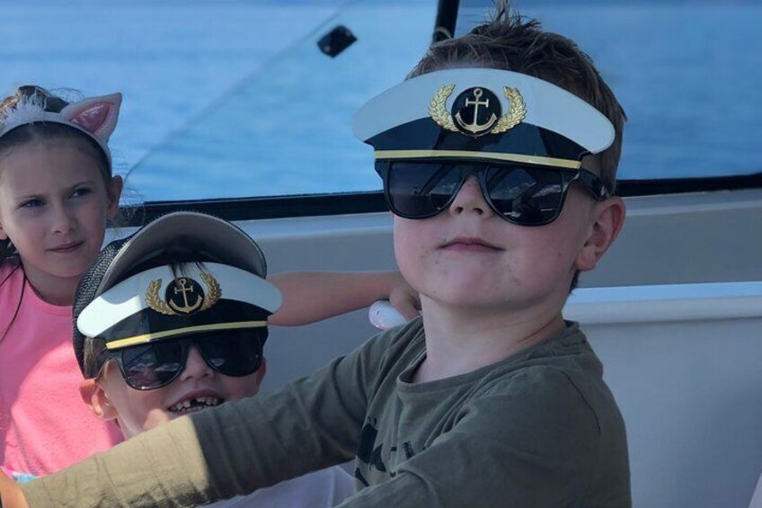 Get your wheel certificate driving the boat!