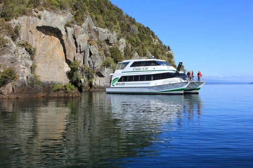 Daily Scenic Maori Rock Carving Cruise Taupo