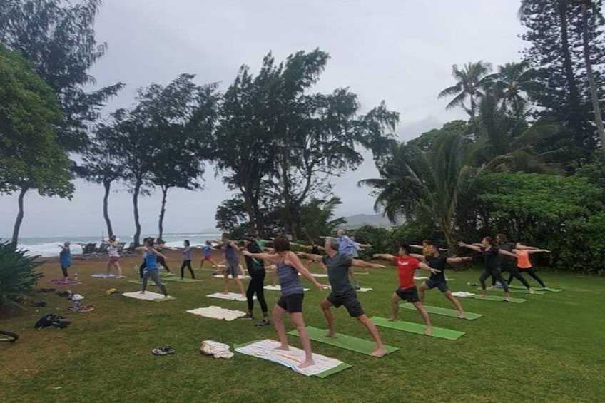 Rain or Shine we are practicing Yoga overlooking Pacific Ocean! 

