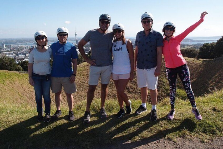 The summit of Mt Eden - easy on an eBike!