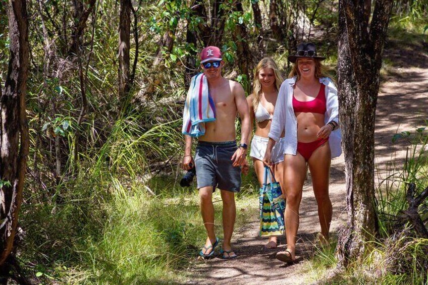 Take a walk over the hill to explore another beach