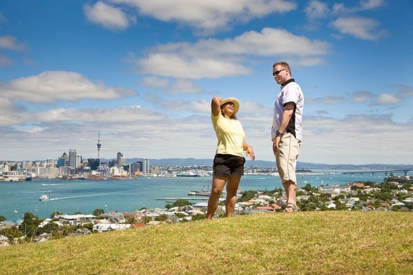 View of Auckland City across the Waitemata Harbour