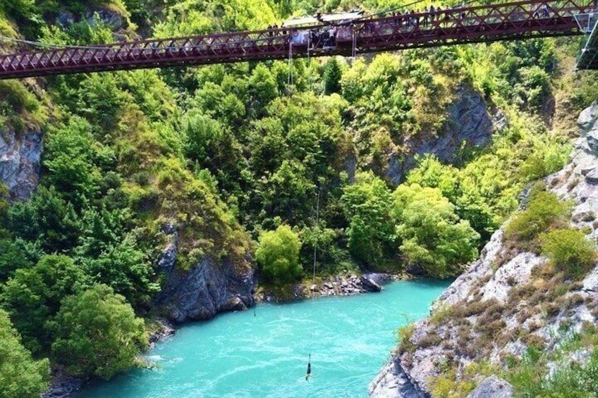 Drive by the AJ Hackett Bungy bridge.