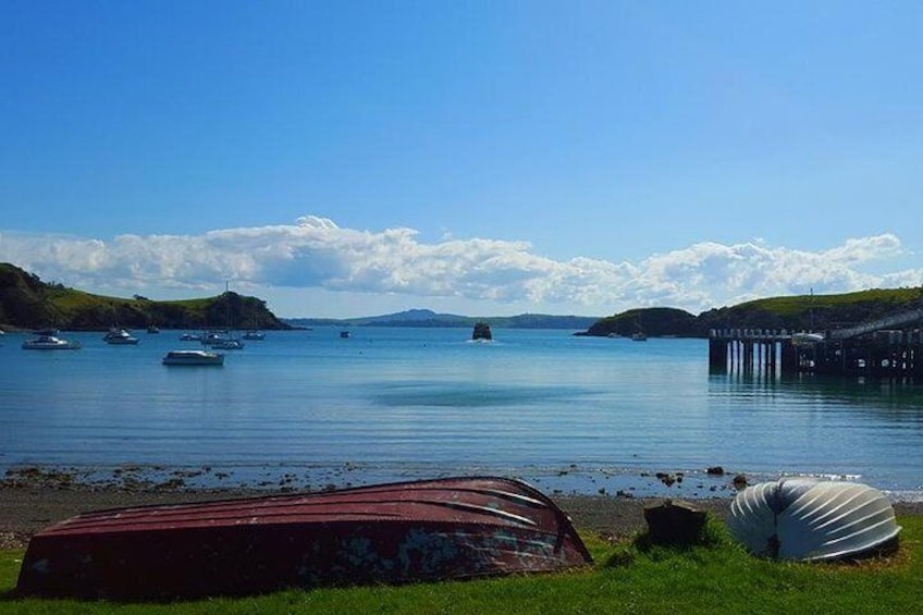 Double Headlands from Matiatia Wharf