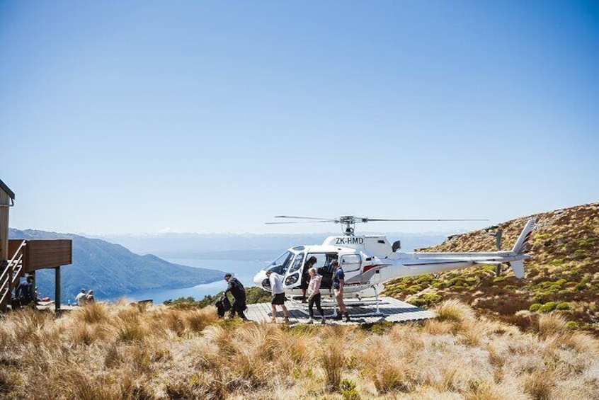 Scenic Helicopter Flight with two landings followed by a guided hike 