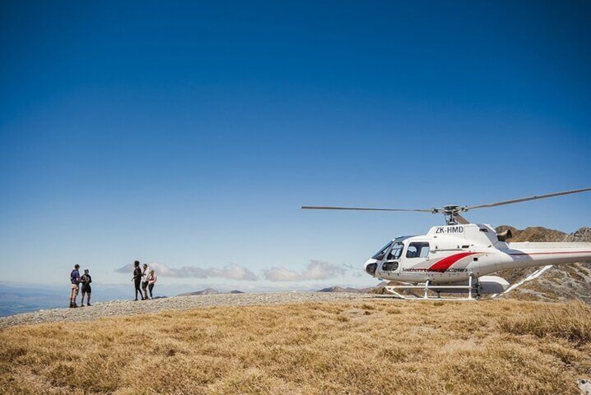 First scenic helicopter landing with incredible views