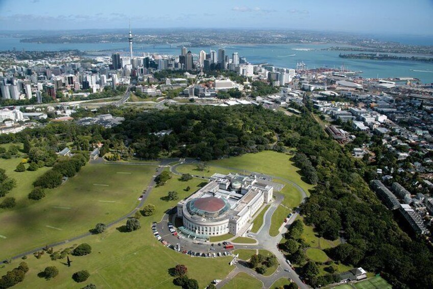 Aerial shot of Auckland