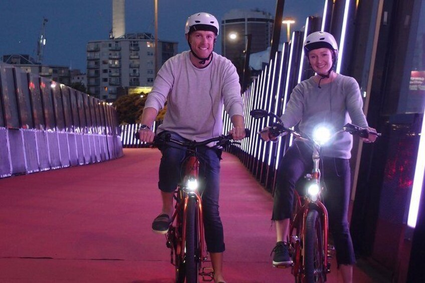 Ride the Lightpath at night!