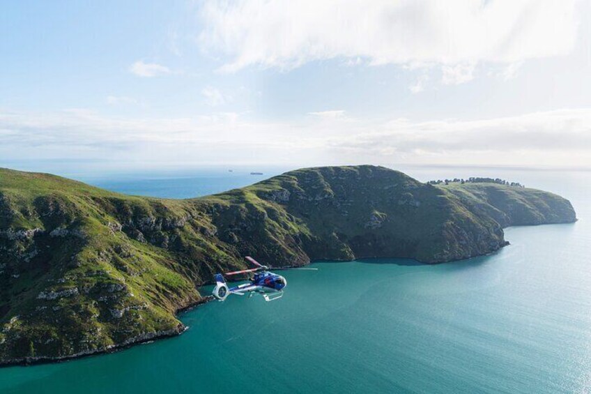 Christchurch to Akaroa by helicopter