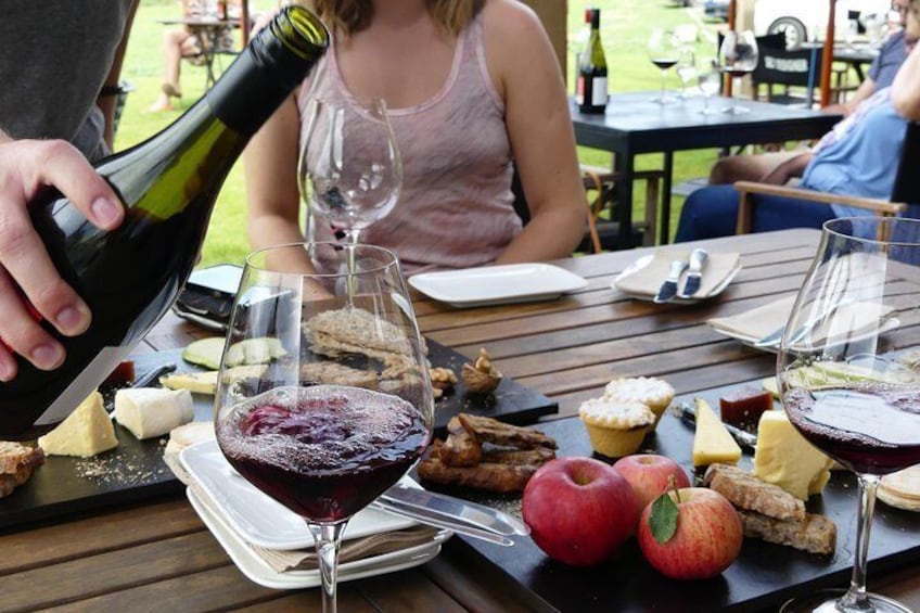 Wine tasting and Cheese platter