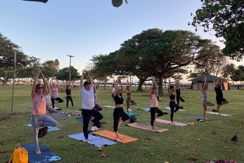 Sunset Yoga Flow by Yoga Love Mana in Honolulu, Hawaii