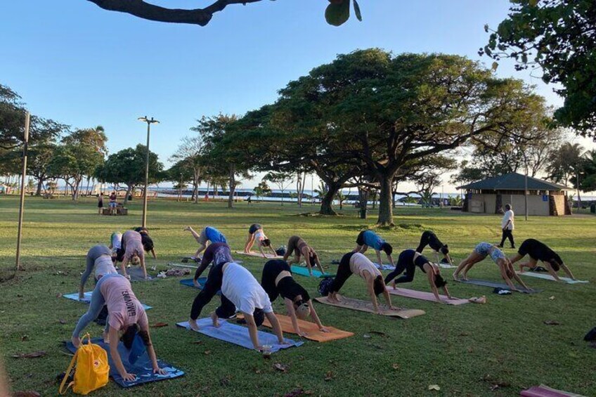 Sunset Yoga Flow, Magic Island picnic area 34