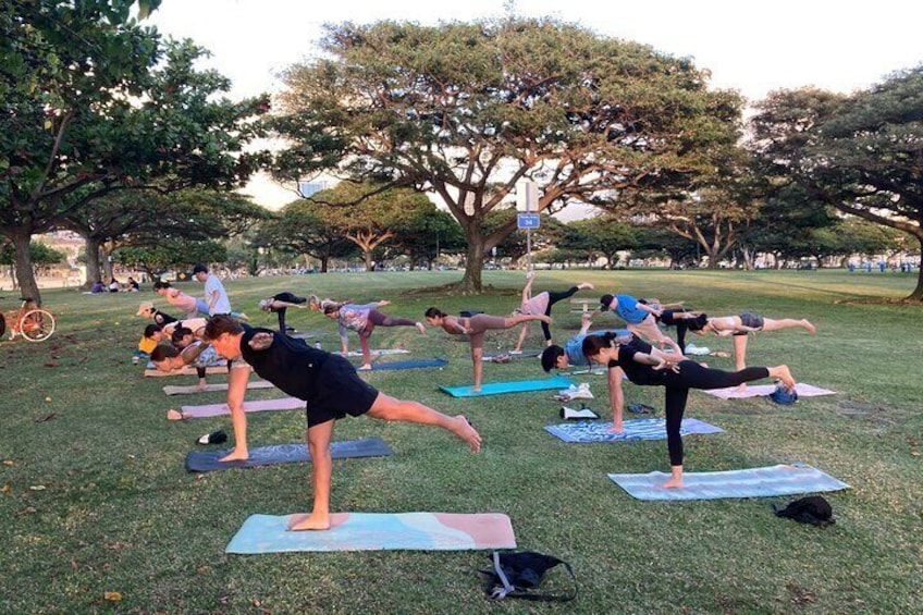 Sunset Yoga Flow by Yoga Love Mana in Honolulu, Hawaii