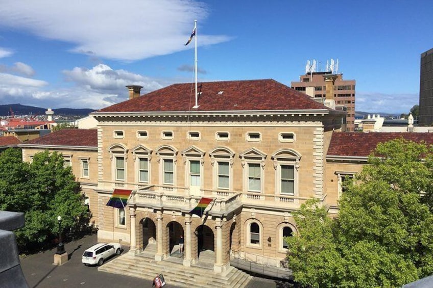 Hobart Town Hall, 1866