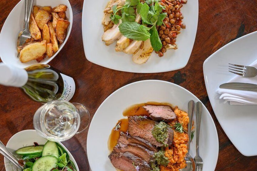 Gourmet lunch at Lambert's Estate
