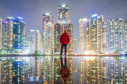 Small Group Busan Night View Tour Opt Night sailing boat