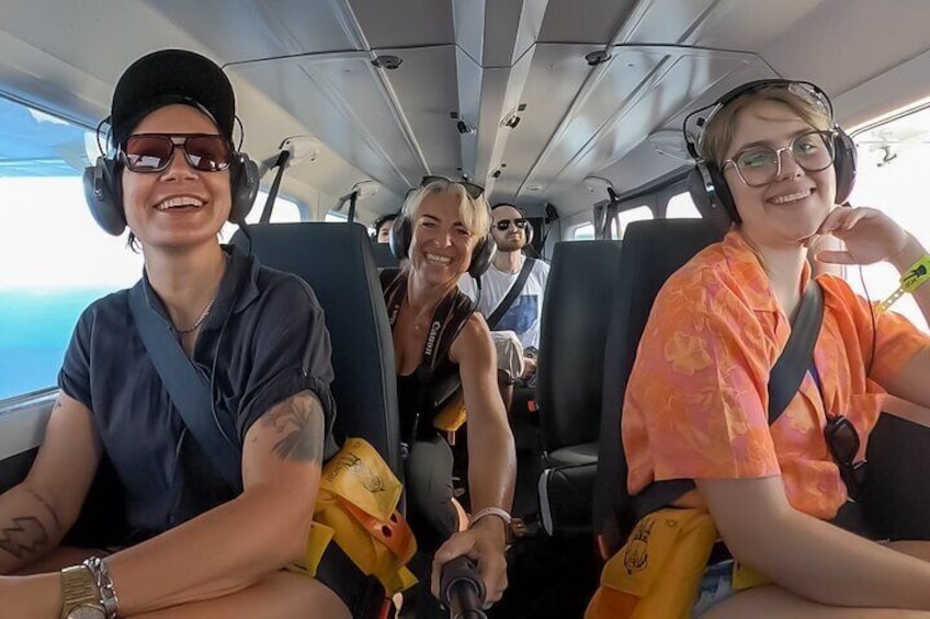 Great Barrier Reef Scenic Flight and Ocean Rafting Whitehaven Beach Day Trip