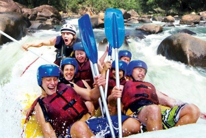 Tully River Full-Day White Water Rafting from Cairns including BBQ Lunch