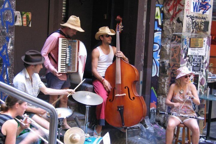 Buskers in the streets