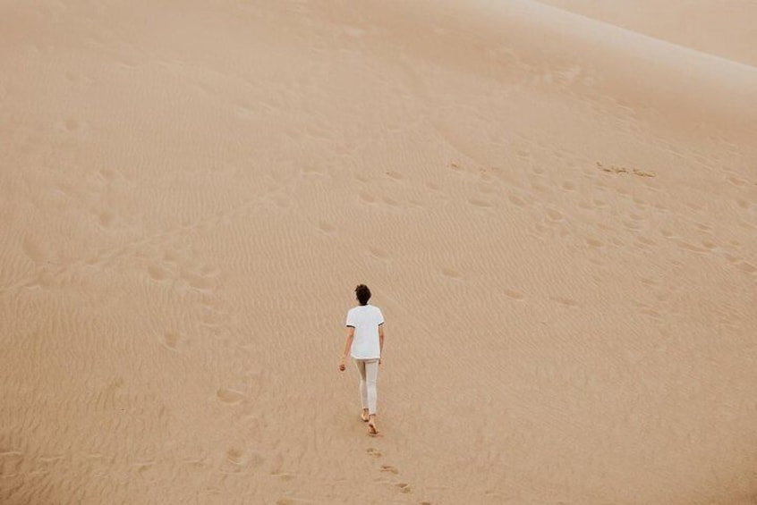 Small walk at The Big Drift sand dunes