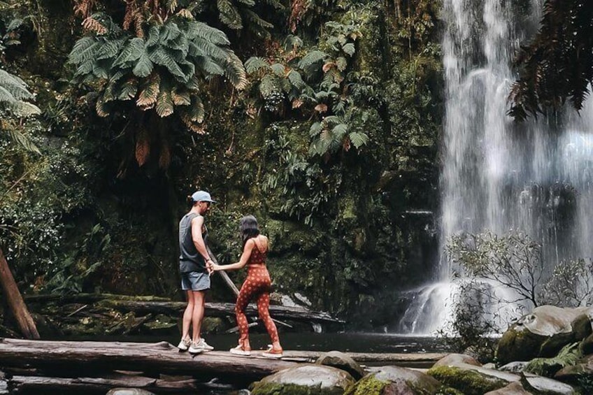 Walk down to the waterfalls