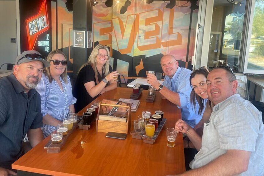 Getting friends together to enjoy good beer at Revel Brewing Co