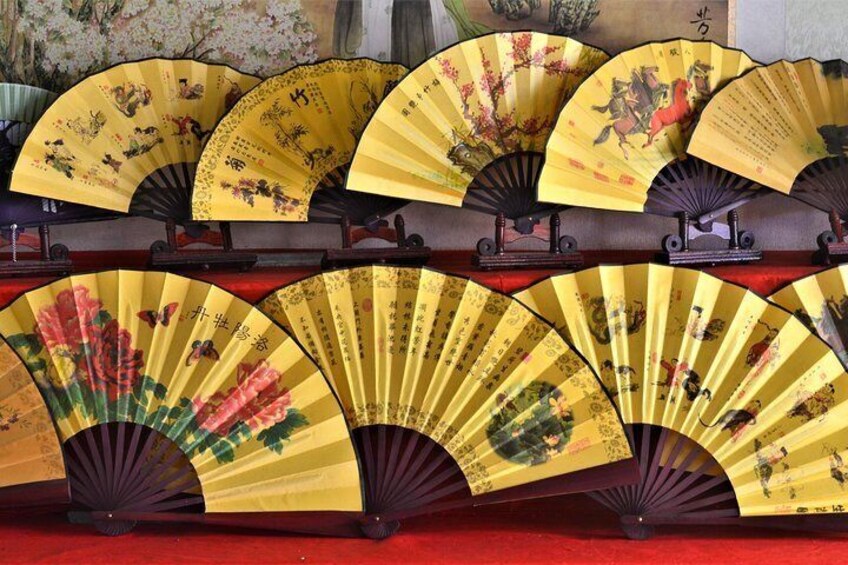 Painted fans in Fuli Village