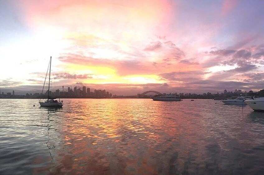 Amazing Sydney sunset colours