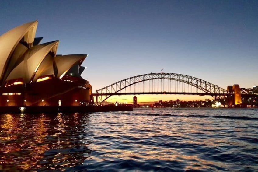 Cruising past Sydney's iconic landmarks