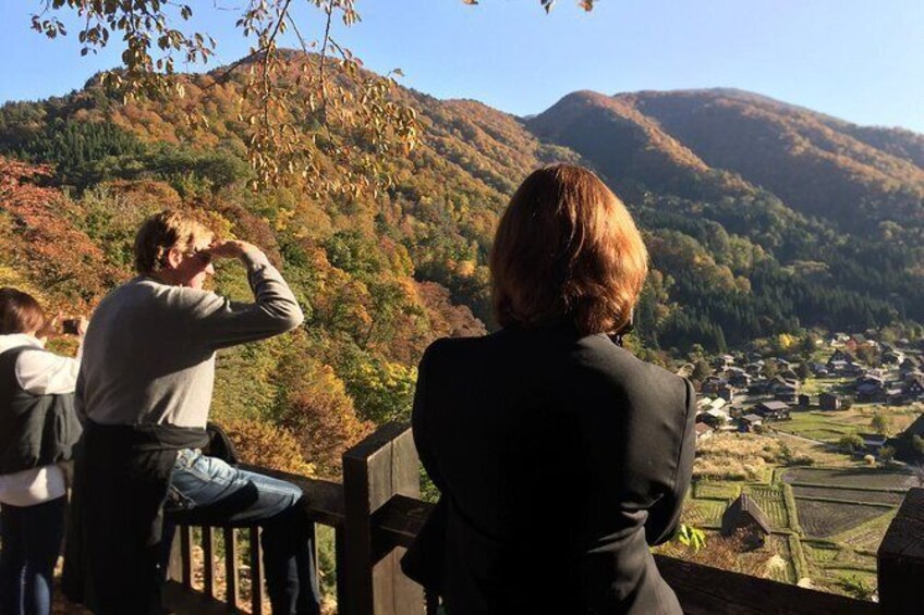 Show item 2 of 8. Low sun Autumn at Shirakawago outlook