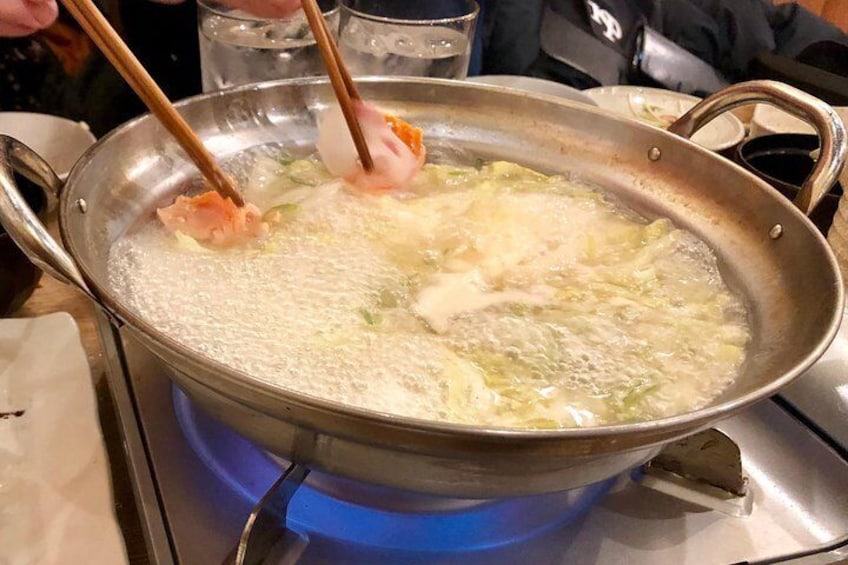 Seafood shabu shabu in Akabane