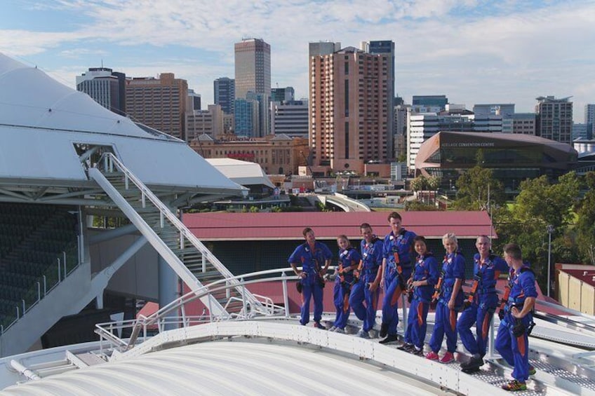 Climbing up Adelaide Oval