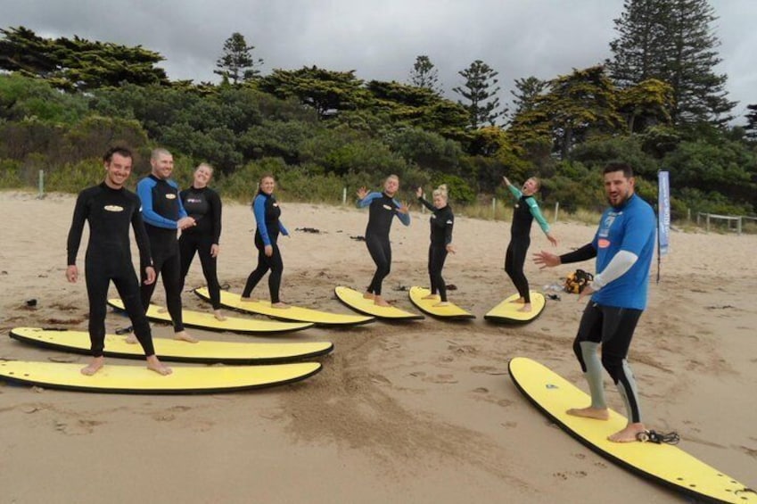 Now we go into the surf !