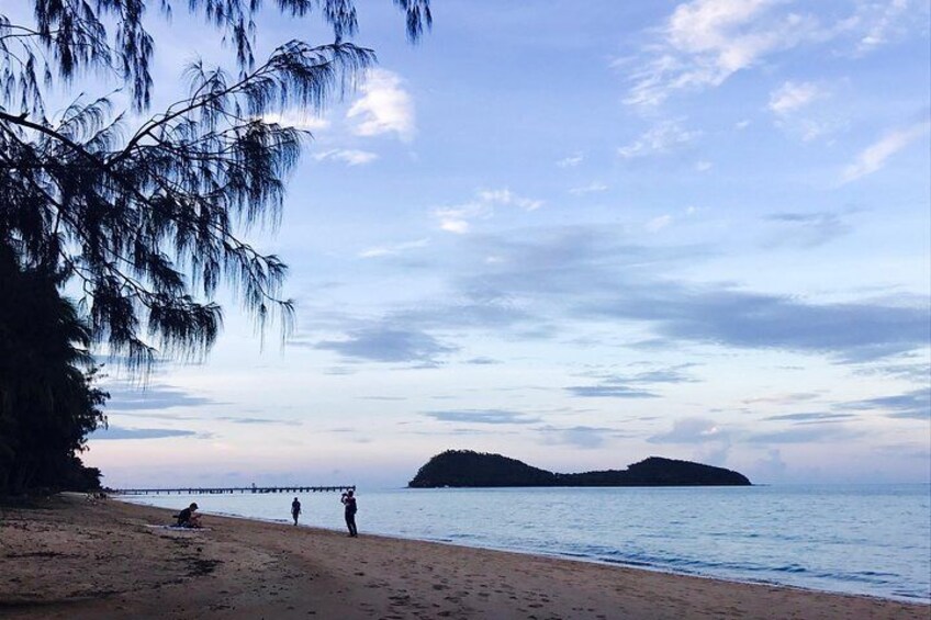 Palm Cove Beach at sunset