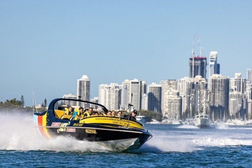 Jet Boat, Surfers Background