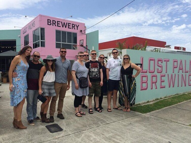 Kicking back with cold beers at Lost Palms in Miami, Gold Coast