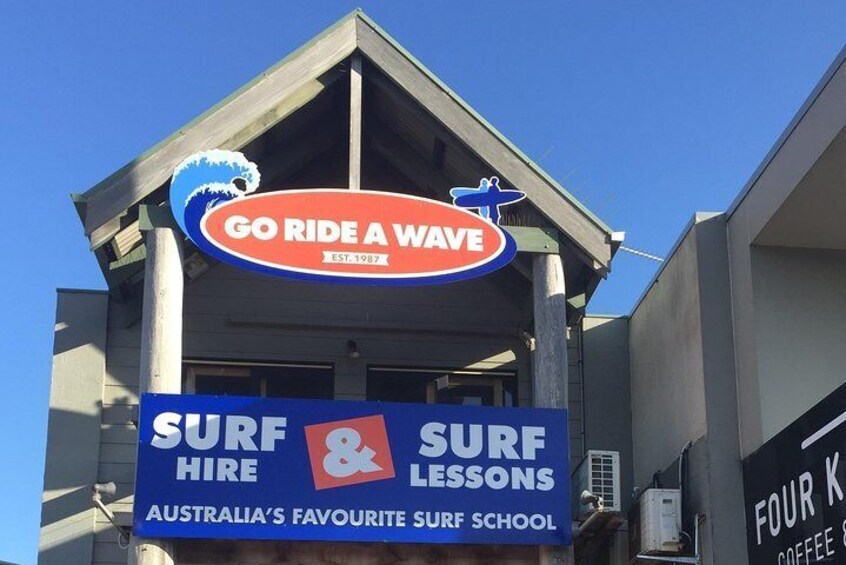 Meet at our shop on the Great Ocean Road