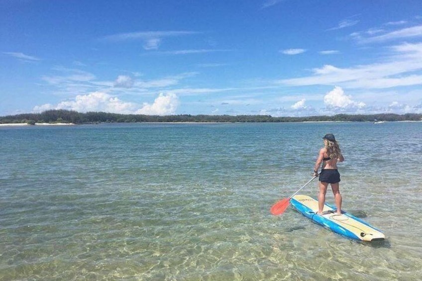 Crystal clear waters at high tide