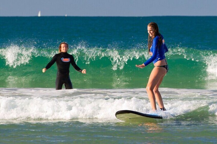 Small easy waves at Coolangatta