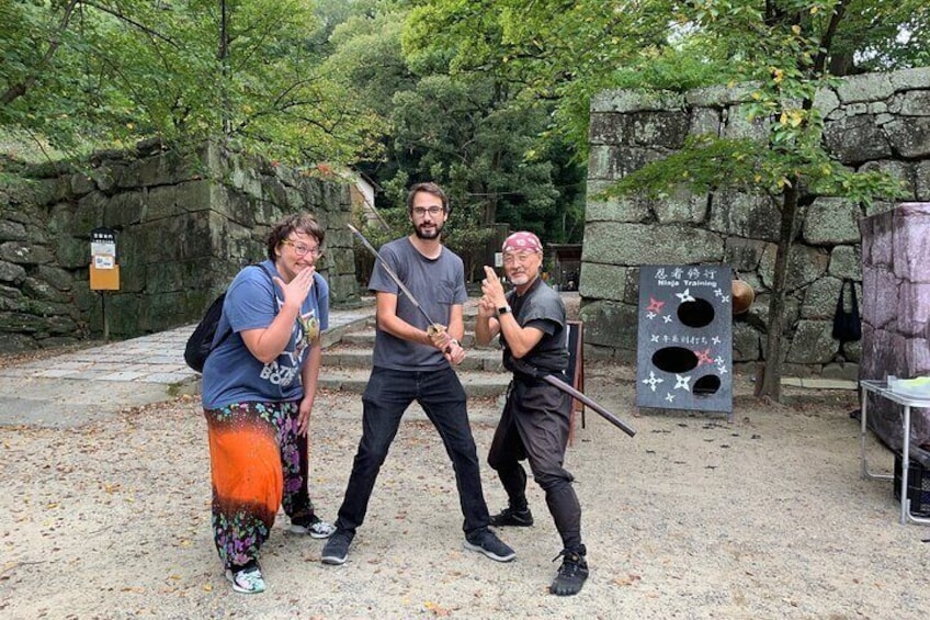 Meet Ninja at Wakayama Castle park
