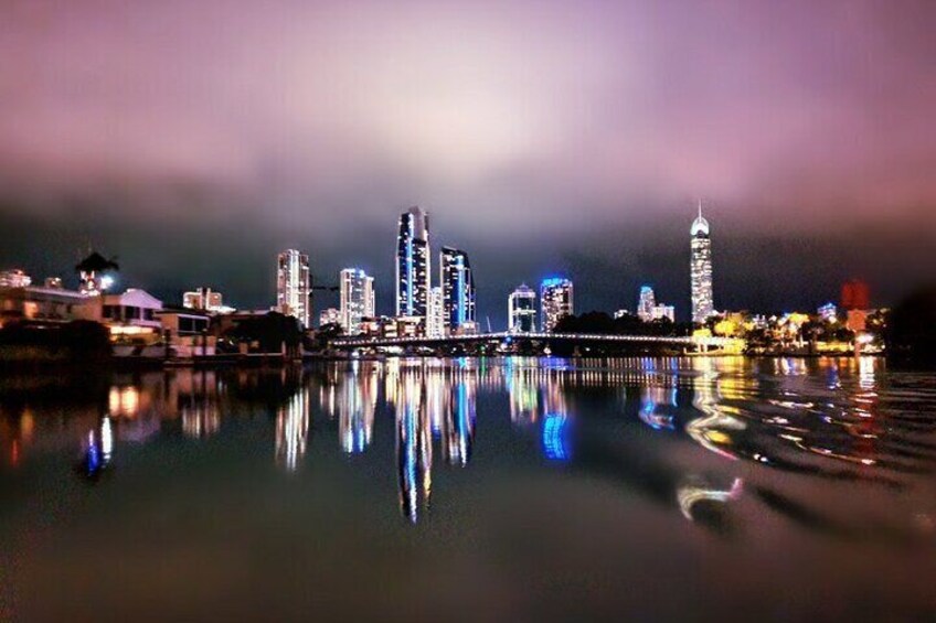 Gold Coast Night Time City View