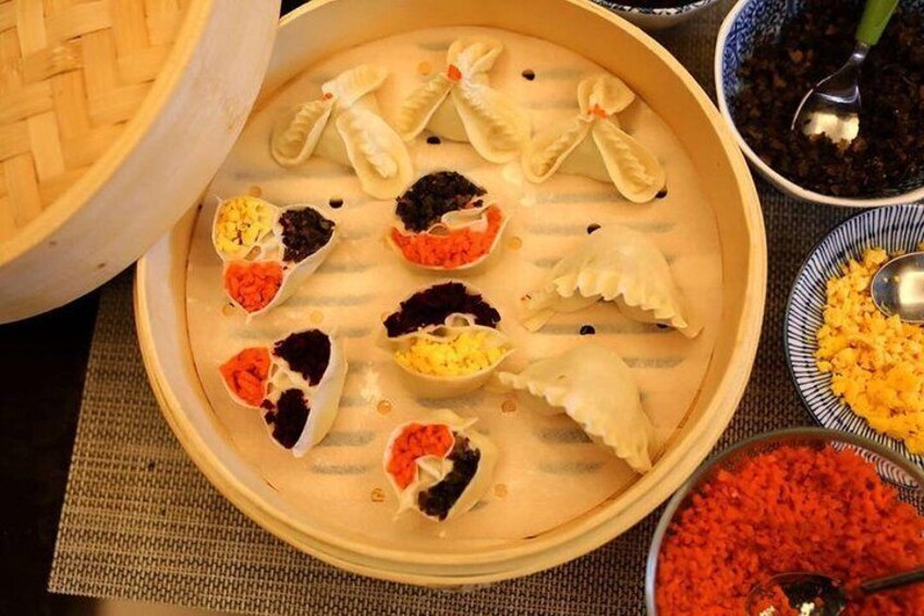 3-Hour Chinese Kitchen Cooking Class: Steamed Colorful Dumplings