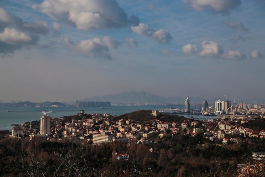 Laoshan District from one of Fushan's many peaks