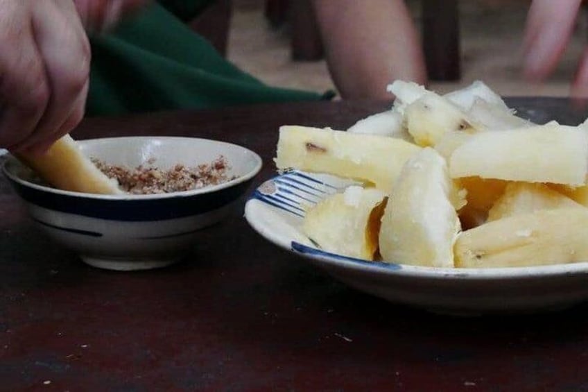 Tapioca - Local food at Cu Chi Tunnels